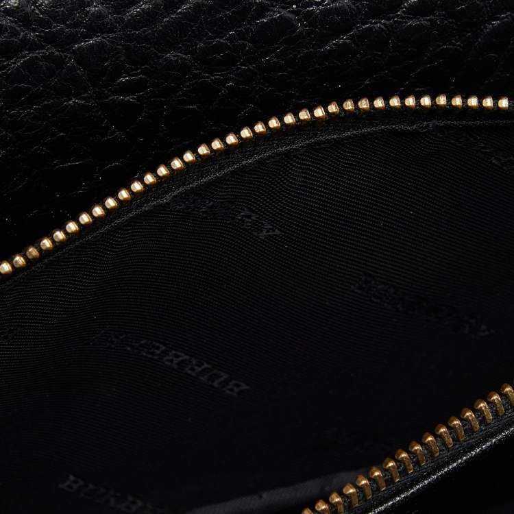 Pre Owned Burberry Black Leather Madison Crossbody Bag