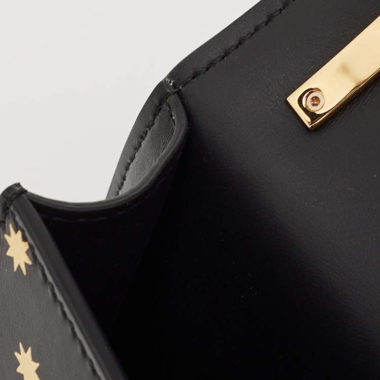 Pre Owned Burberry Black Leather TB Elongated Chain Bag