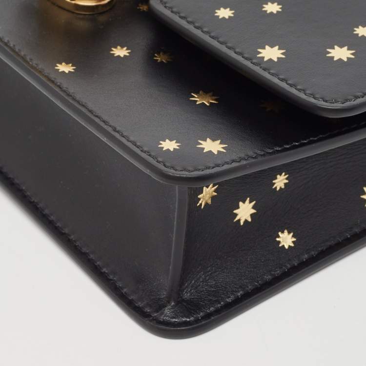 Pre Owned Burberry Black Leather TB Elongated Chain Bag