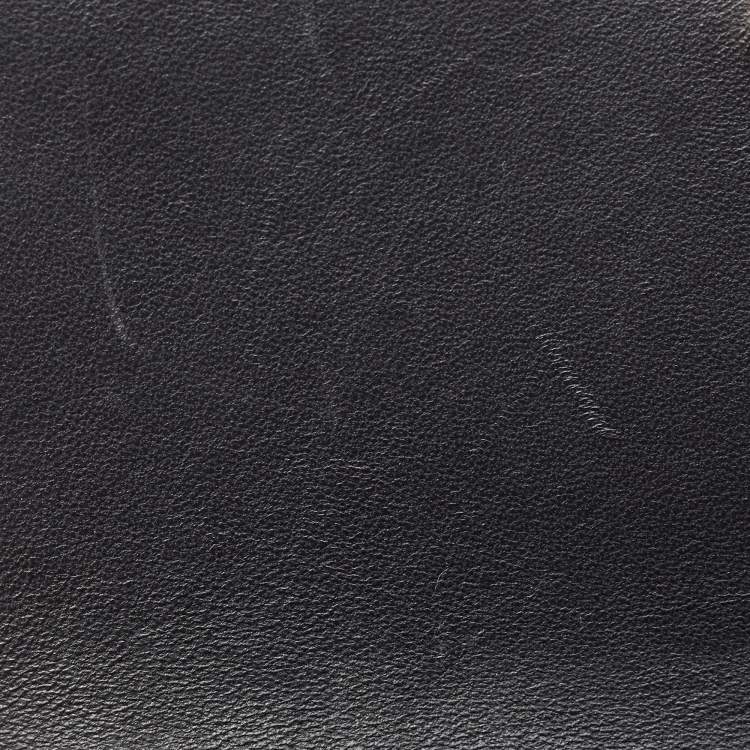 Pre Owned Burberry Black Leather Mini TB Shoulder Bag