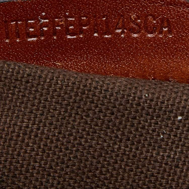 Pre Owned Burberry Brown/Beige House Check Canvas and Leather Belted Tote