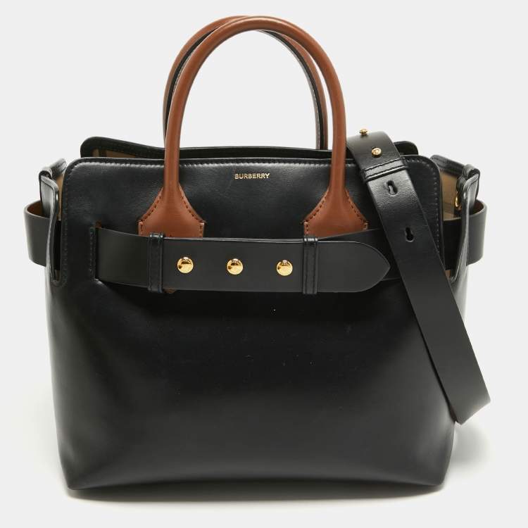 Burberry medium belt sale detail leather tote bag