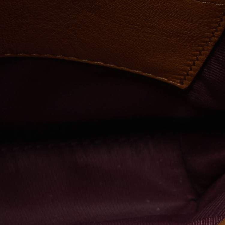 Pre Owned Burberry Brown Leather Micro Lola Shoulder Bag