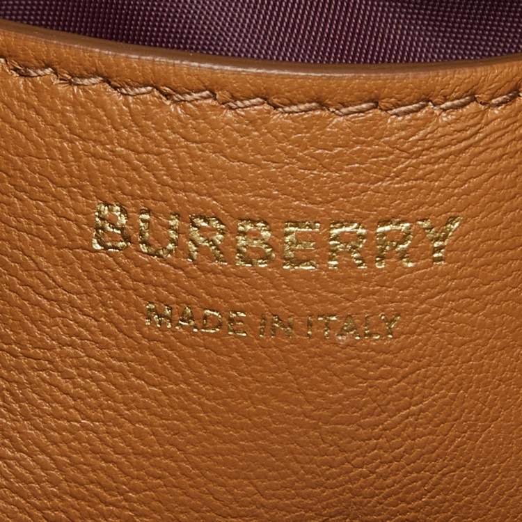 Pre Owned Burberry Brown Leather Micro Lola Shoulder Bag
