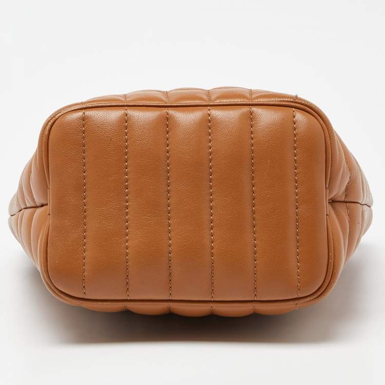 Pre Owned Burberry Brown Leather Micro Lola Shoulder Bag