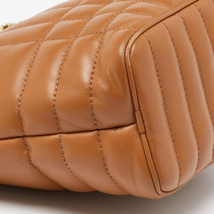 Pre Owned Burberry Brown Leather Micro Lola Shoulder Bag