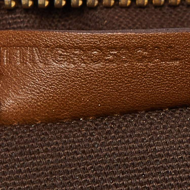 Pre Owned Burberry Brown/Beige House Check Canvas and Leather Ashbury Knight Bag