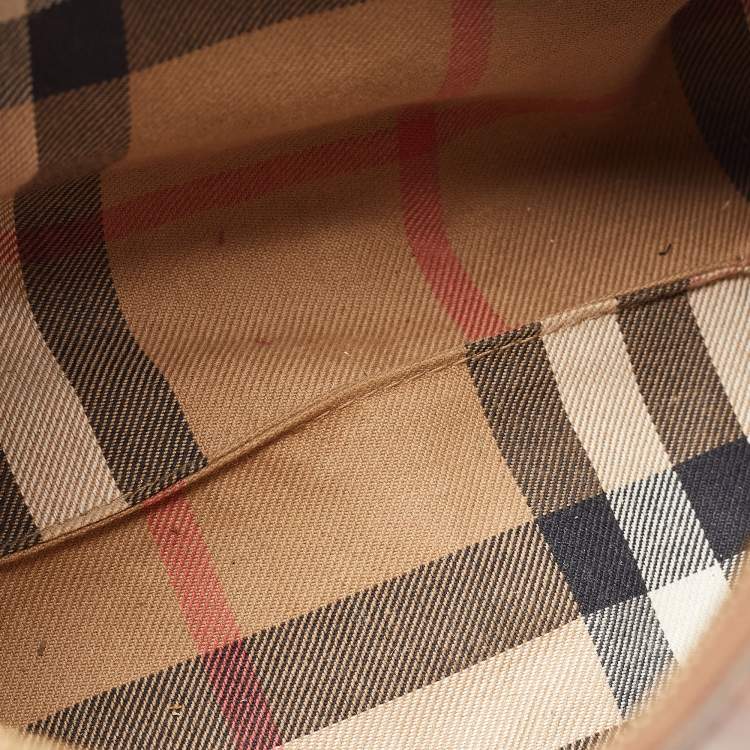 Pre Owned Burberry Brown Leather Medium Alchester Bowler Bag