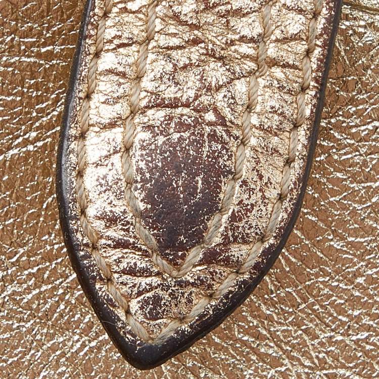 Pre Owned Burberry Beige/Gold Nova Check PVC and Leather Compact Wallet