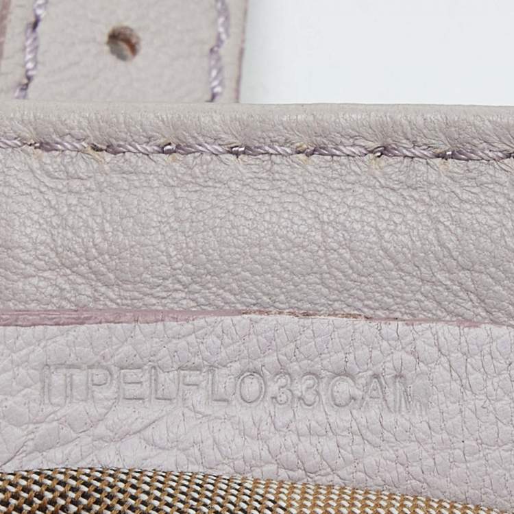 Pre Owned Burberry Lavender Leather Crossbody Bag w/Wallet