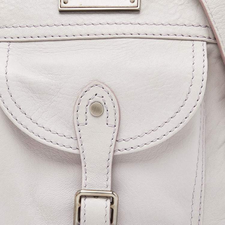 Pre Owned Burberry Lavender Leather Crossbody Bag w/Wallet