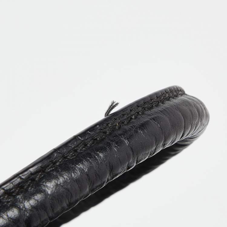 Pre Owned Burberry Black Leather Dewsbury Tote