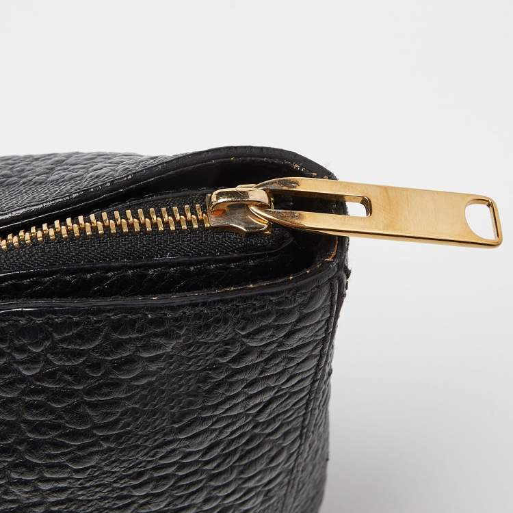 Pre Owned Burberry Black Leather Dewsbury Tote