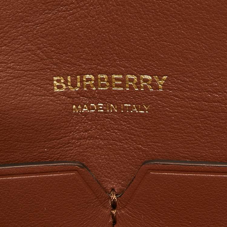 Pre Owned Burberry Off White Canvas Large Society Tote