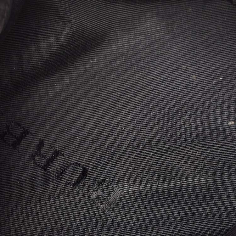 Pre Owned Burberry Black Pebbled Leather Mildenhall Shoulder Bag