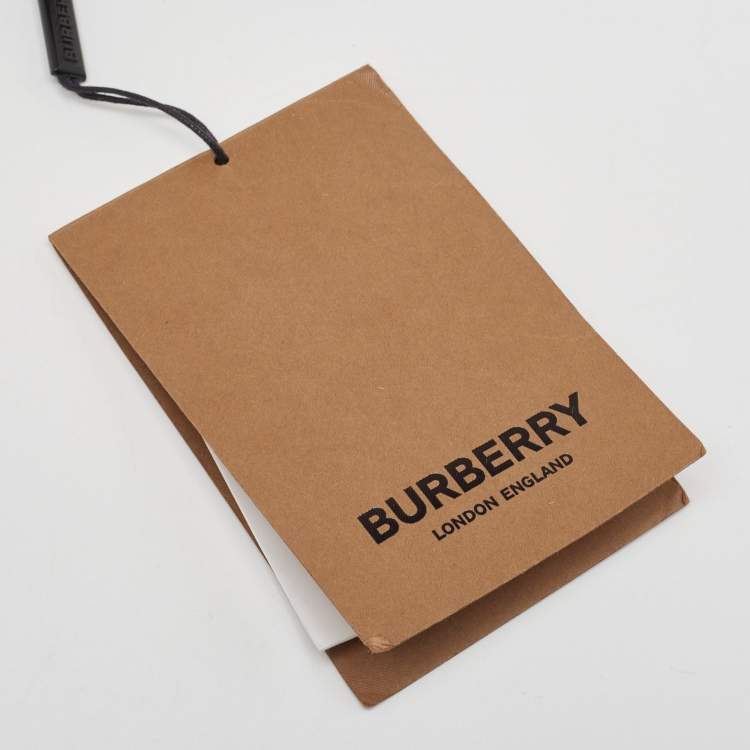 Pre Owned Burberry Black Leather Mini TB Shoulder Bag