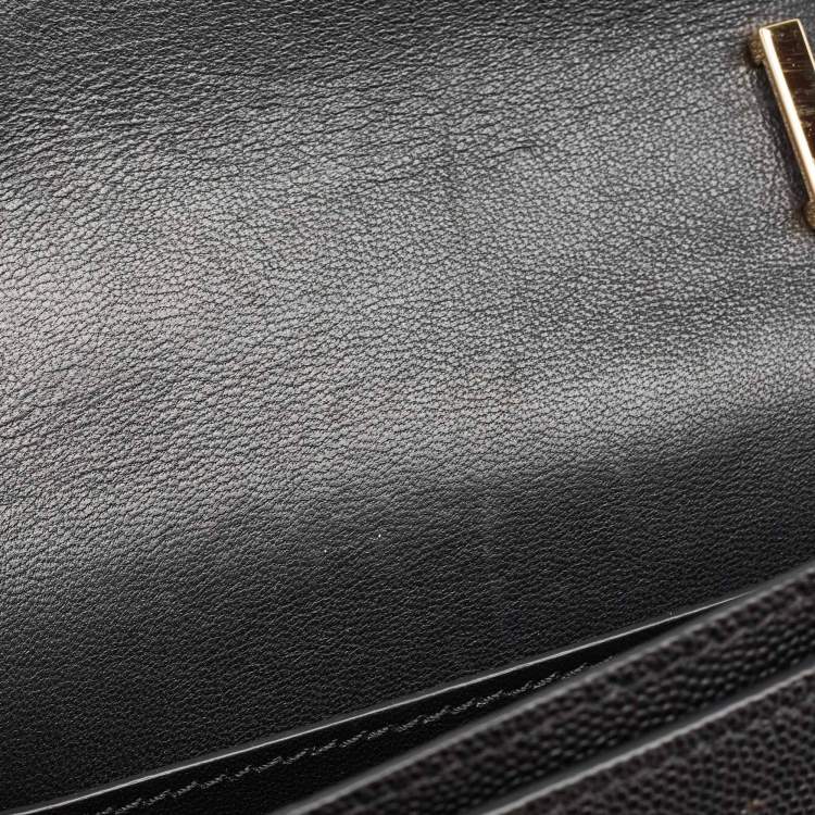 Pre Owned Burberry Black Leather Mini TB Shoulder Bag