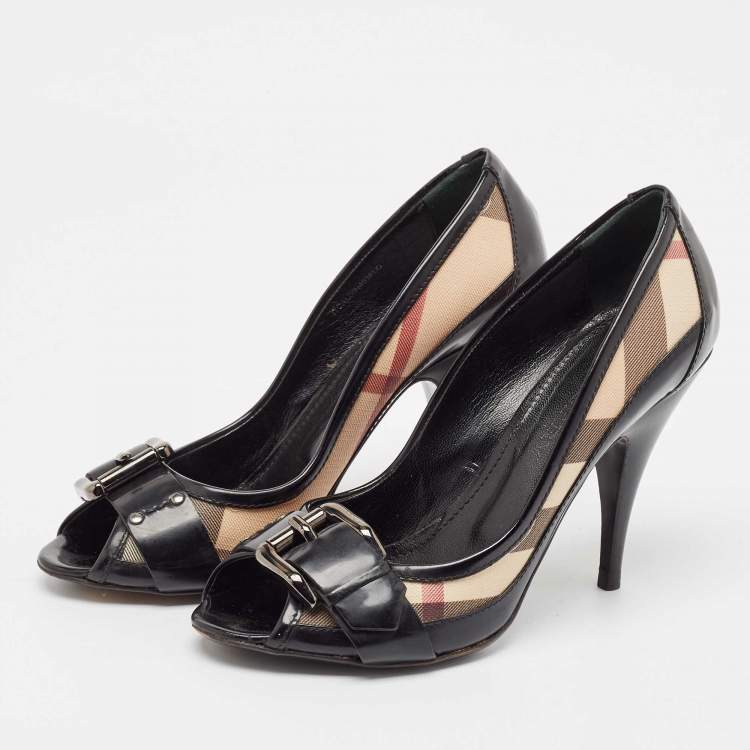 Burberry pumps womens black online