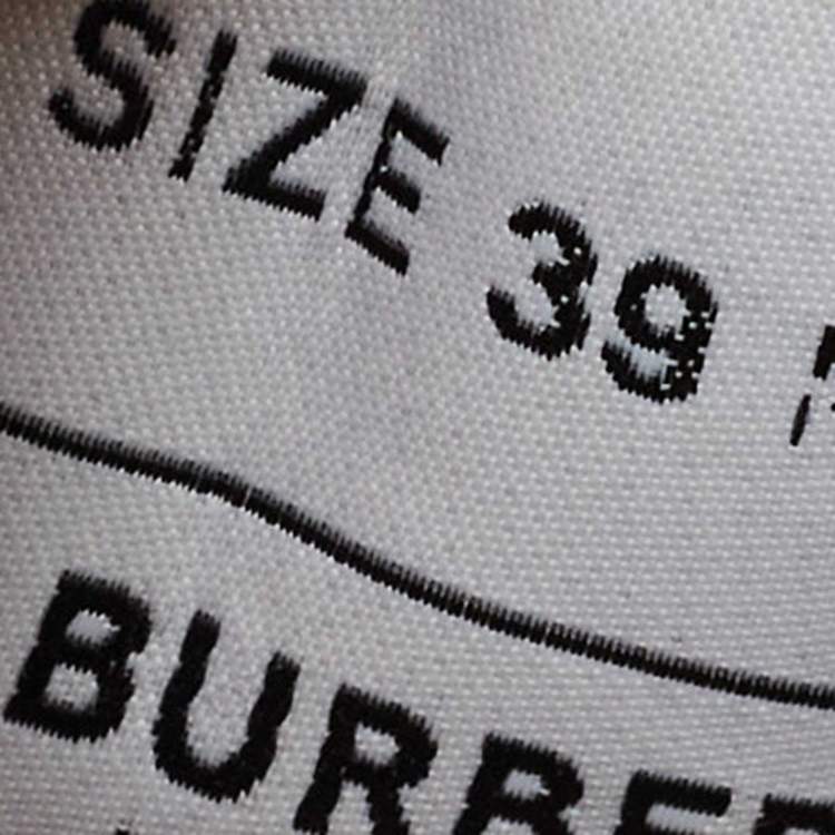 Pre Owned Burberry Black Nylon and Rubber Arthur Sneakers Size 39