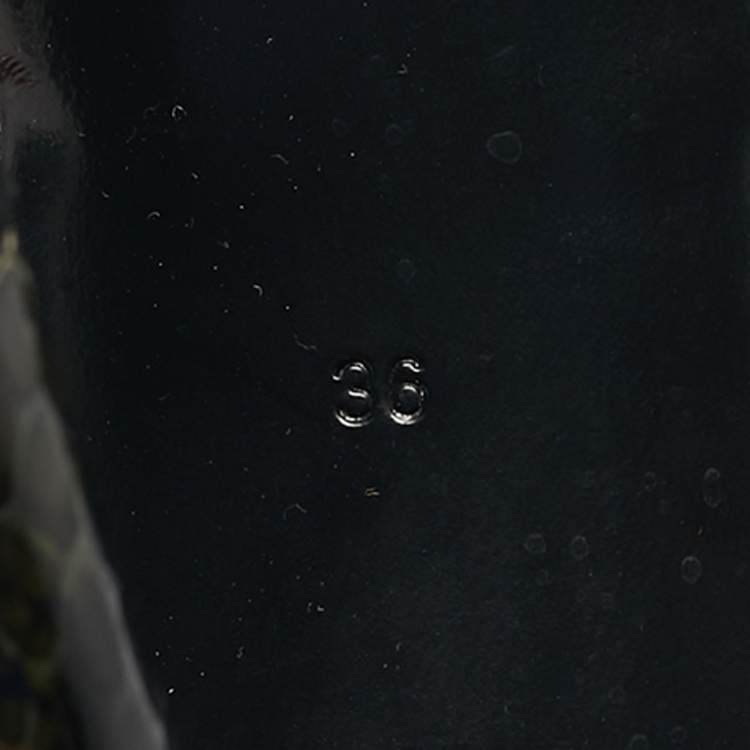 Pre Owned Burberry Multicolor Snakeskin and Leather Westmarsh Ankle Boots Size 36