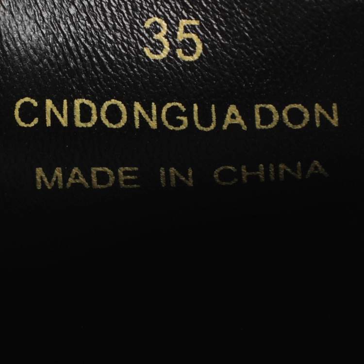 Pre Owned Burberry Beige/Black Canvas And Leather Gauden Slip On Sneakers 35