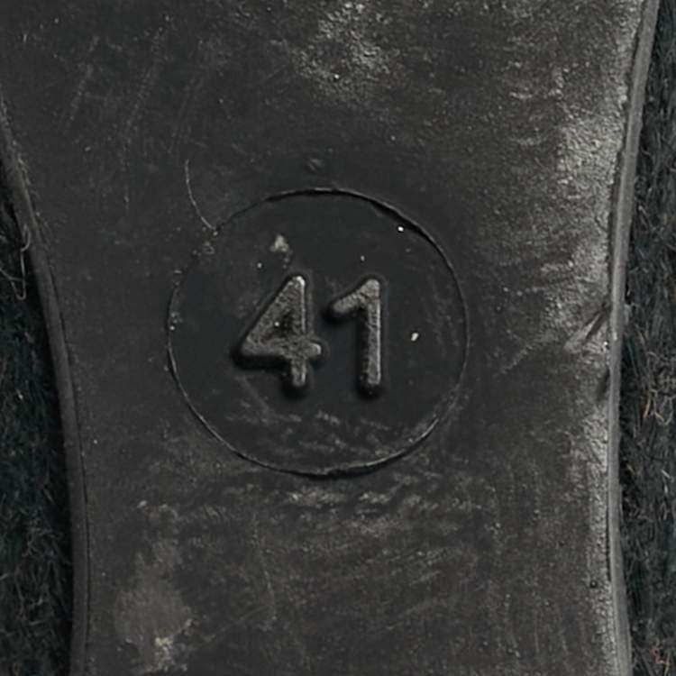 Pre Owned Burberry Beige/Black Check Leather and Canvas Espadrille Wedge Sandals Size 41