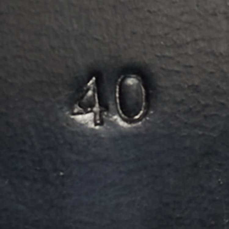 Pre Owned Burberry Westella Size 40 Black Leather Ankle Length Boots