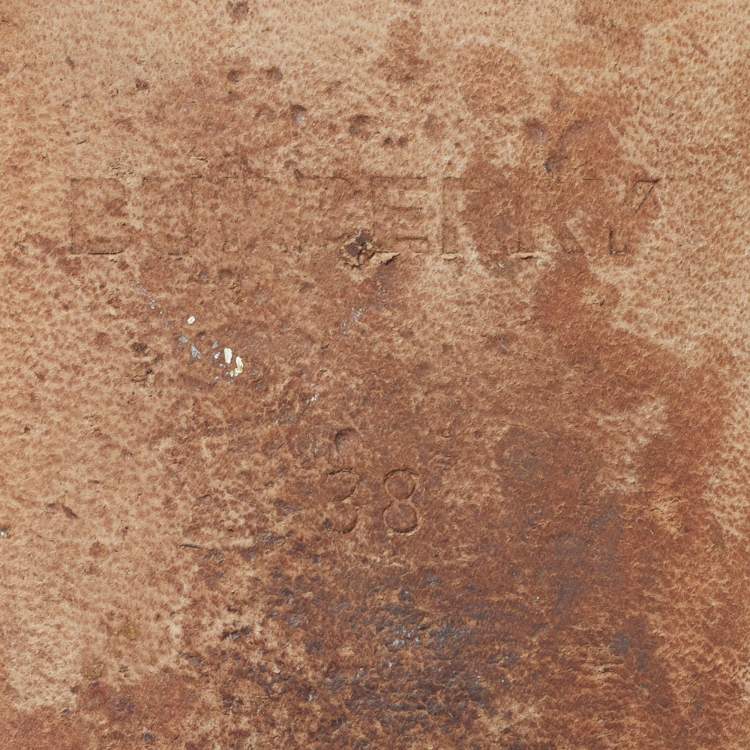 Pre Owned Burberry Size 38 Black Leather Slingback Flats