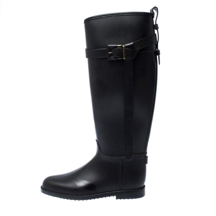 burberry wide calf rain boots