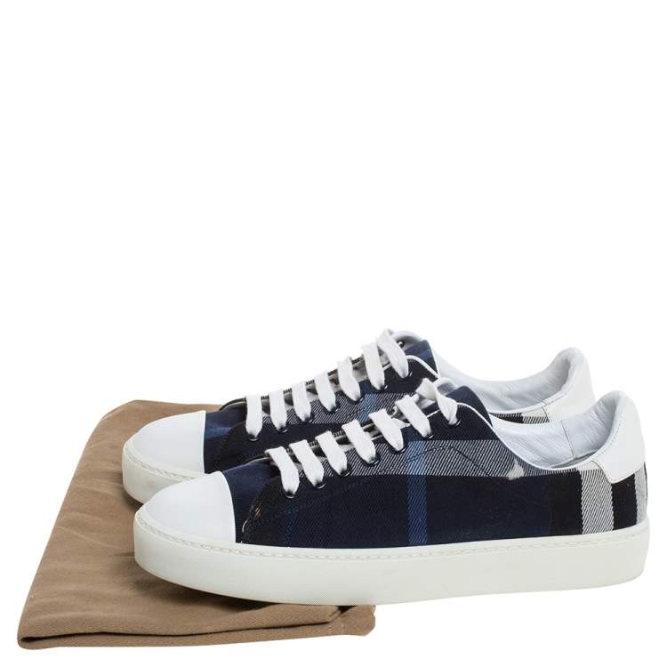 burberry women's check lace up sneakers