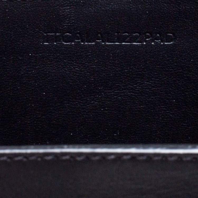 Pre Owned Burberry Black Leather Logo Buckle Embellished Knee High Boots Size 37