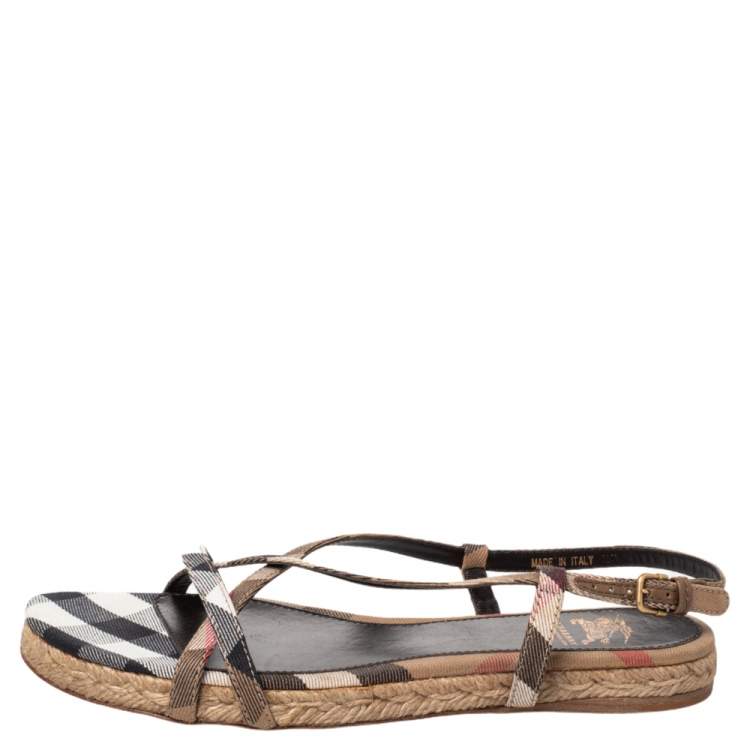 burberry multicolor flat sandals