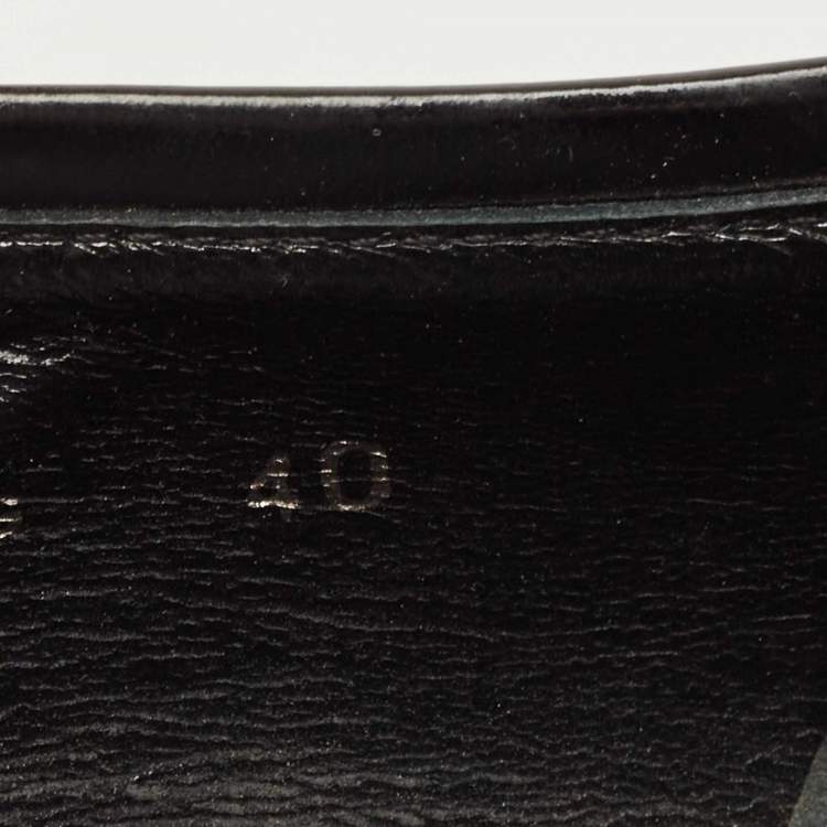 Pre Owned Burberry Beige/Black Canvas House Check Ballet Flats Size 40