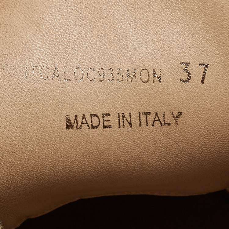 Pre Owned Burberry Beige/Brown House Check Canvas and Leather Low-Top Sneakers Size 37