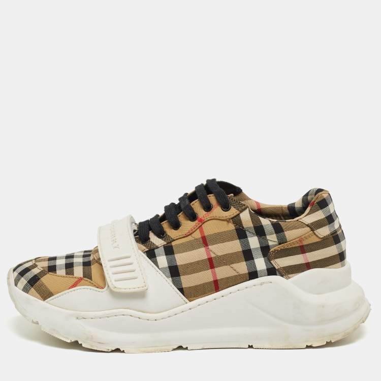 burberry tartan sneakers