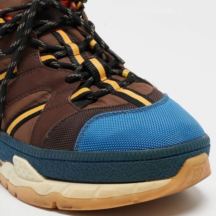 Pre Owned Burberry Multicolor Canvas Low Top Sneakers Size 39