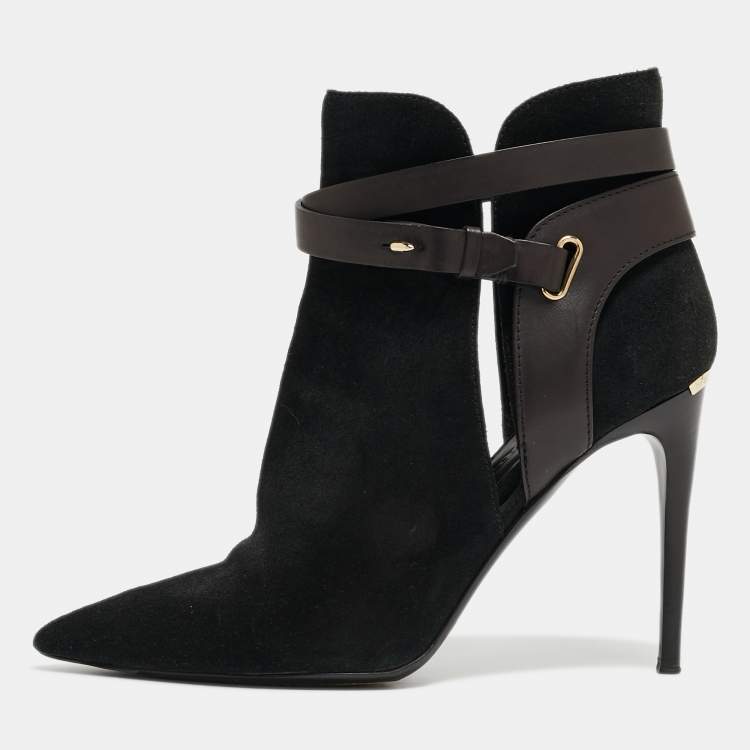 Burberry black best sale ankle boots