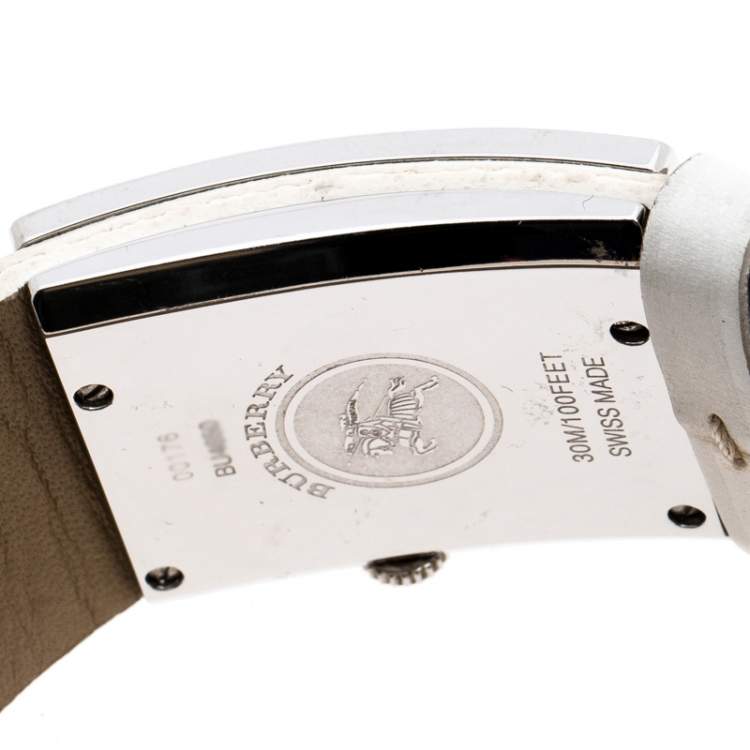Pre Owned Burberry Silver Stainless Steel BU4650 Women's Wristwatch 30MM