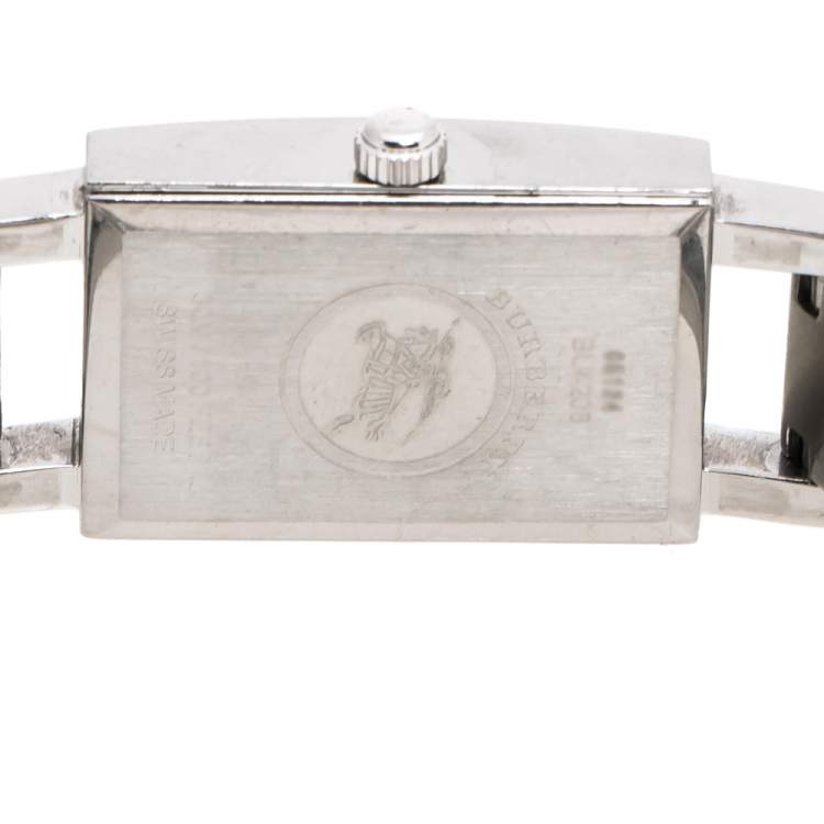 Pre Owned Burberry Beige Stainless Steel BU4208 Women's Wristwatch 16 mm