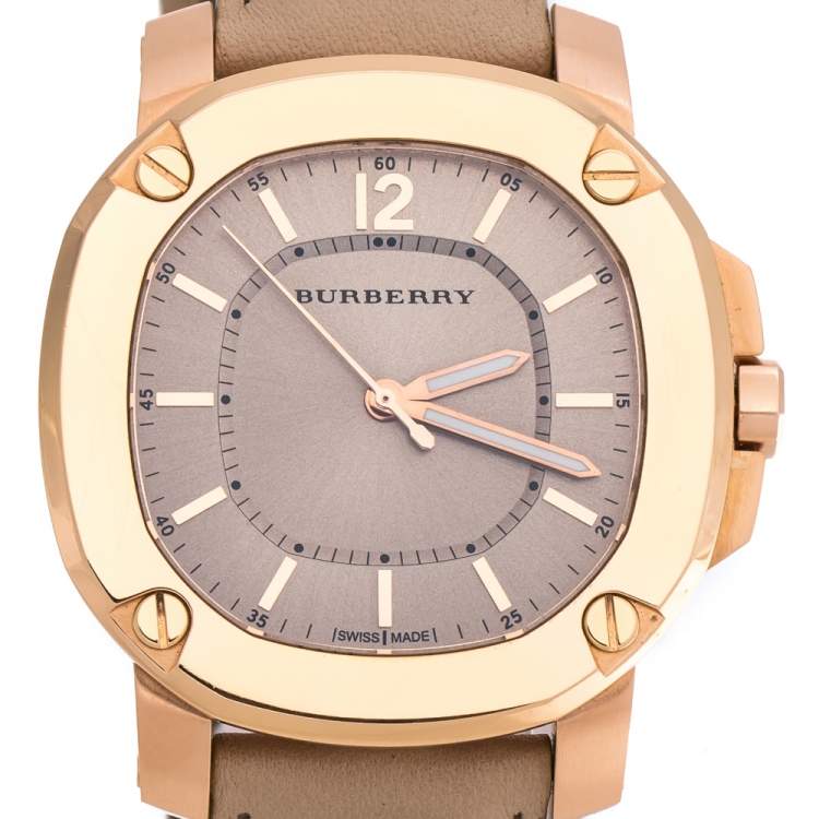 burberry watch rose gold womens