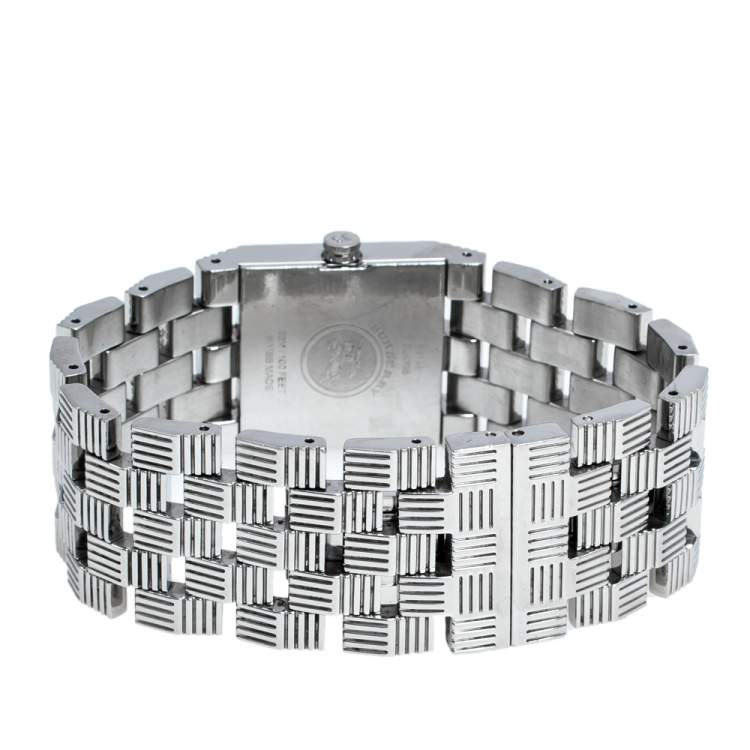 Pre Owned Burberry Silver Stainless Steel BU4735 Women's Wristwatch 22.50 mm