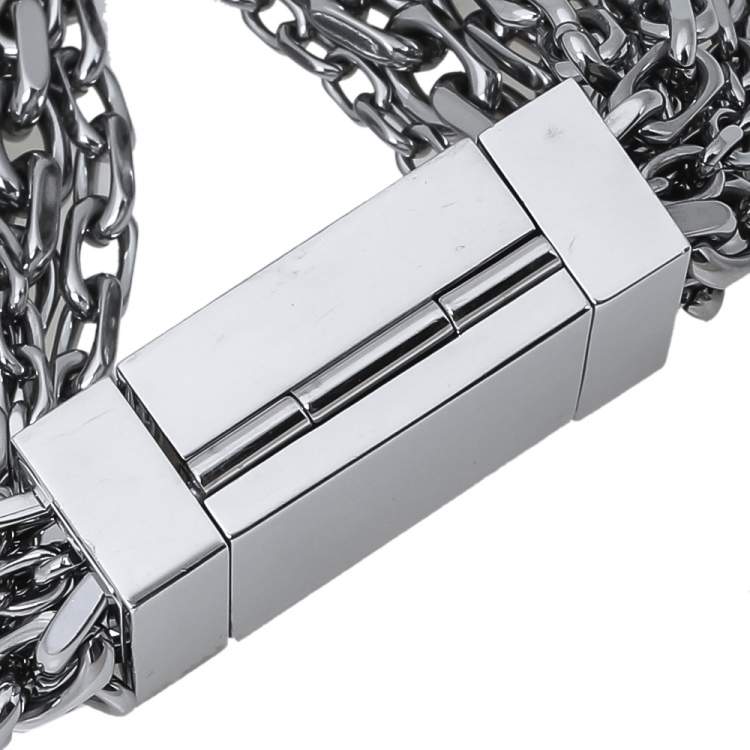 Pre Owned Burberry Stainless Steel BU5600 Multi-Chain Bracelet Women's Wristwatch 20 mm
