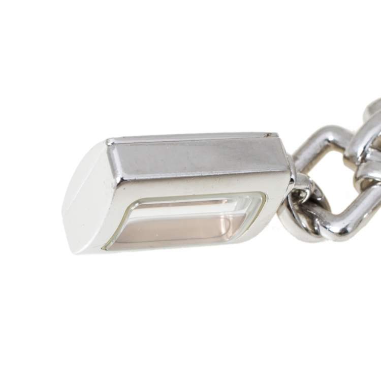 Pre Owned Burberry Beige Sterling Silver Bracelet Charm BU5200 Women's Wristwatch 14 mm