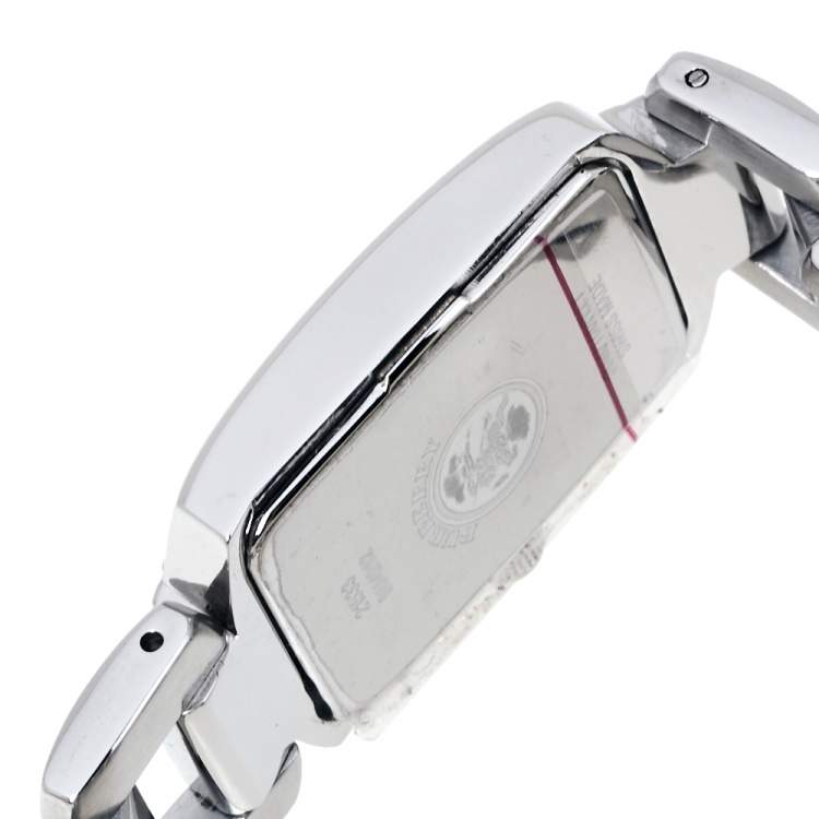 Pre Owned Burberry Champagne Stainless Steel Signature BU4212 Women's Wristwatch 18MM