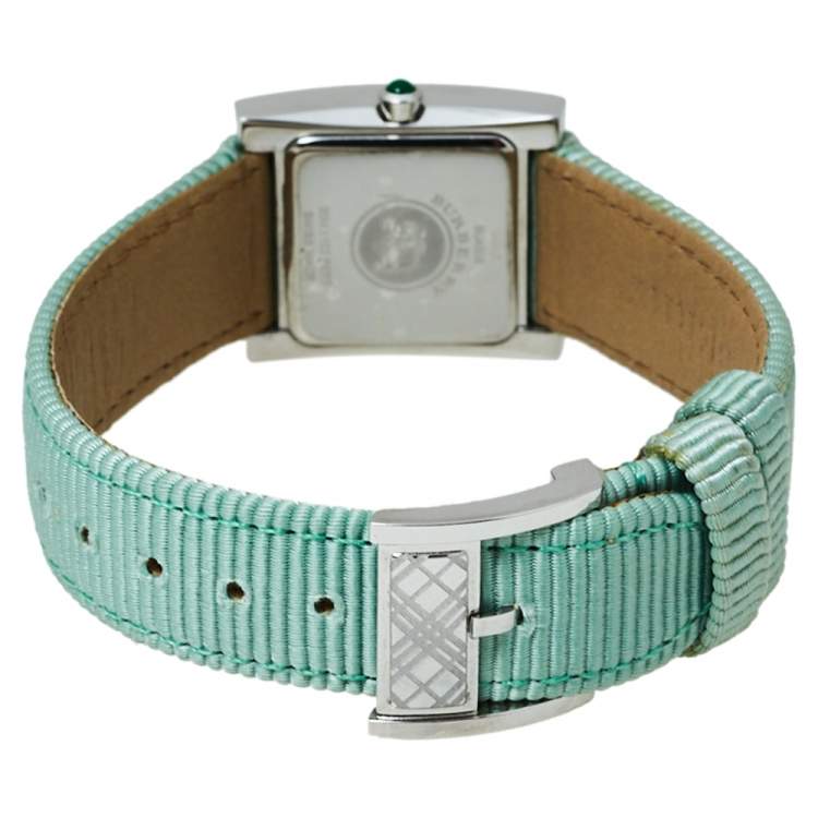 Pre Owned Burberry Green Stainless Steel BU4308 Women's Wristwatch 22MM
