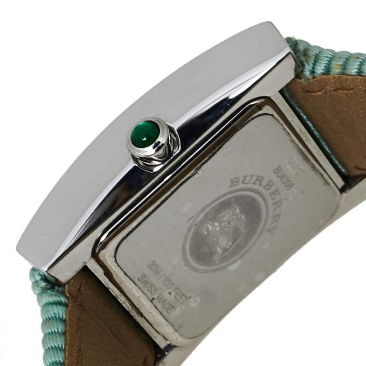 Pre Owned Burberry Green Stainless Steel BU4308 Women's Wristwatch 22MM