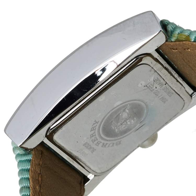Pre Owned Burberry Green Stainless Steel BU4308 Women's Wristwatch 22MM