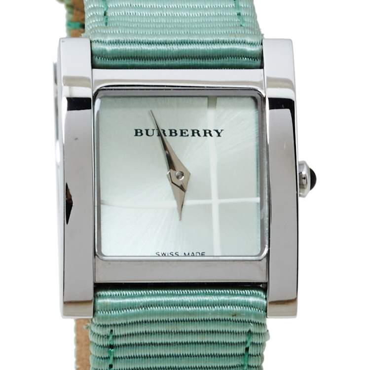 Pre Owned Burberry Green Stainless Steel BU4308 Women's Wristwatch 22MM