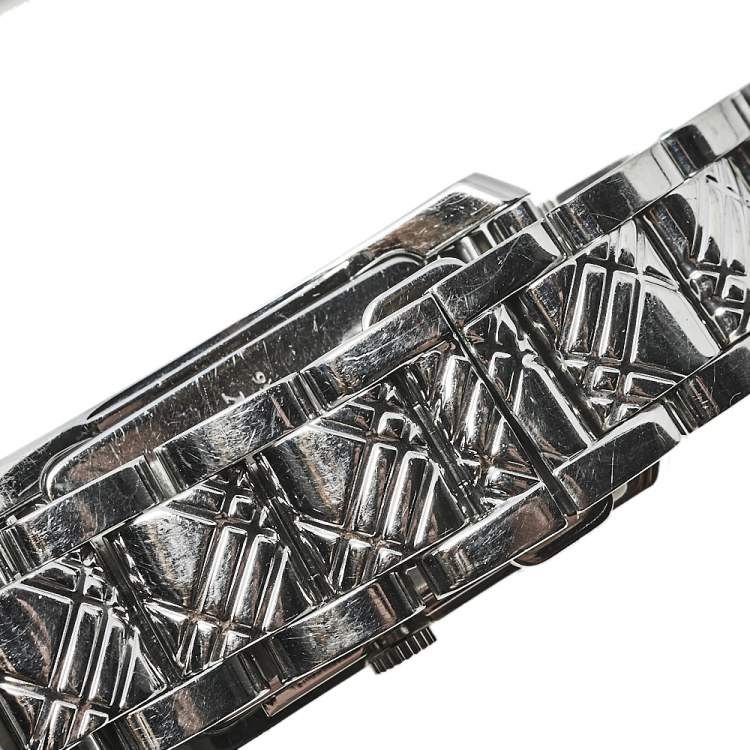 Pre Owned Burberry Silver Stainless Steel BU1090 Quartz Women's Wristwatch 25 mm