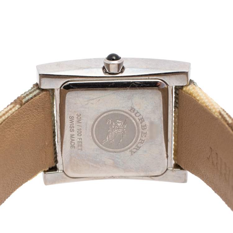 Pre Owned Burberry Blue Stainless Steel BU4312 Women's Wristwatch 22 mm